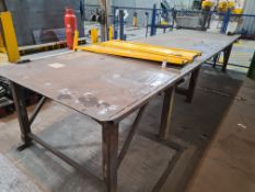 Heavy Duty Steel Fabricators Work Bench, approx. 5