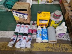 Quantity of Spray Paint, with PVA, filler, glass c