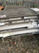 12 Aluminium Louvres, on two pallets