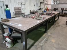 Heavy Duty Steel Fabricators Work Bench, approx. 6