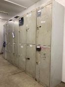 Seven Double Steel Lockers