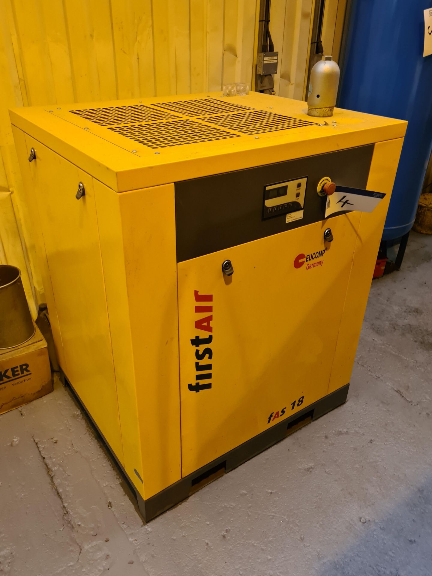 First Air FAS18 Packaged Air Compressor, machine n