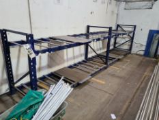 Two Bays of Boltless Steel Pallet Racking