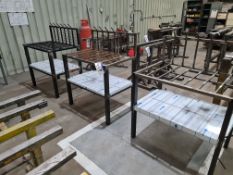 Three Part Fabricated Steel Fettling Benches