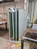 Five Galvanised Metal Partition Screens