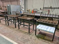 Four Part Fabricated Steel Fettling Benches
