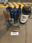 Nine Various Core Drills & Orbit Water Sprayer