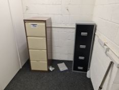 Three x Four Drawer Filing Cabinets