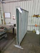 Two Galvanised Metal Partition Screens