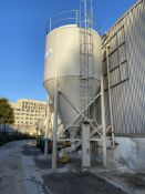 BULK STORAGE SILO, approx. 4m dia. x 6m high (top