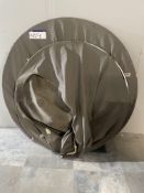 Four Circular Fabric Cocoon Covers