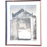 Original Ansel Adams Photo, "Church, Taos Pueblo"