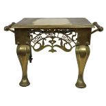 Decorated Brass Foot Stool