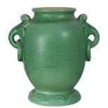Rumrill Art Deco Ceramic Double Handled Vase