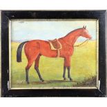 Antique "Tyson II" Equestrian Oil on Board