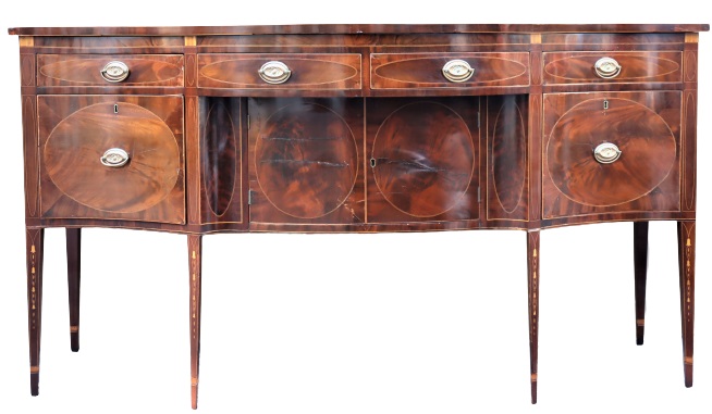 18th C New York State Serpentine-Front Sideboard - Image 2 of 20