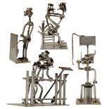 (5) Erotic Industrial Metal Sculptures