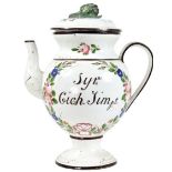 Italian Porcelain Floral Tea Pot