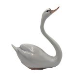 Herend Hungary Hand Painted Porcelain Swan