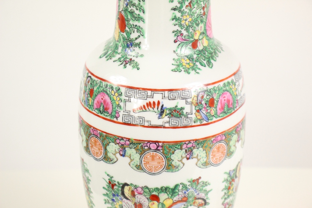 Chinese Hand Painted Lamp - Image 3 of 10