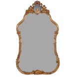 French Style Shaped Gilt Mirror