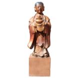 Standing Asian Religious Sculpture on Base