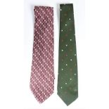 (2) Vintage Gucci Silk Ties