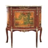 Louix XV Style Marble Top Bombe Commode