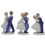 (3) Piece set of Bing & Grondahl Porcelain Figures