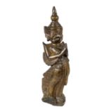 Architectural Gilt Wood Carving of a Goddess