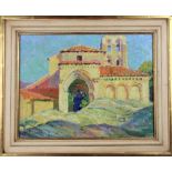 Spanish Impressionist School, Segovia,Oil on Board