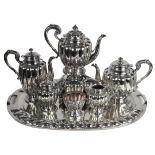 Mexican Sterling Silver 183 OZT Prieto Tea Set