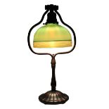 Tiffany Studios Favrile Glass & Bronze Desk Lamp