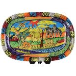 Penzo Hand-painted Ceramic Platter