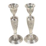 Pair of Silver Candlestick Holders