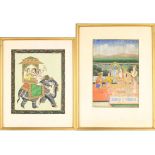 (2) Framed Indian Miniature Paintings