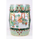 Chinese Hand Painted Porcelain Plant Stand/Stool