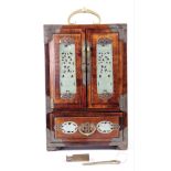 Antique Chinese Jade Inlaid Cabinet