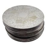 (15) Silver Plated Hot Plate Trivet