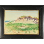 Signed Sand Dune Painting, Oil/Board