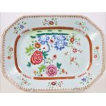 19th C Chinese Export Porcelain Famille Platter