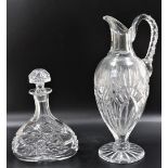 Crystal Decanter & Crystal Pitcher