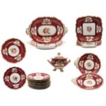 (20) Piece Porcelain Floral Service Set