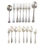 Silver Plated Serving Spoons and Fork