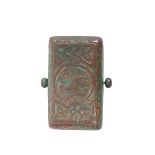 Bronze Tiffany Studios "Zodiac" Desk Organizer