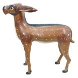 19th Century Carved Folk Art Deer