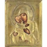 Antique Russian Icon Madonna & Child