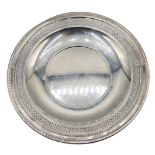 Cartier Sterling Plate, 7.2 OZT.