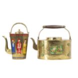 (2) Chinese Enameled Teapots