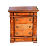 Italian Miniature Chest of Drawers Inlaid Wood